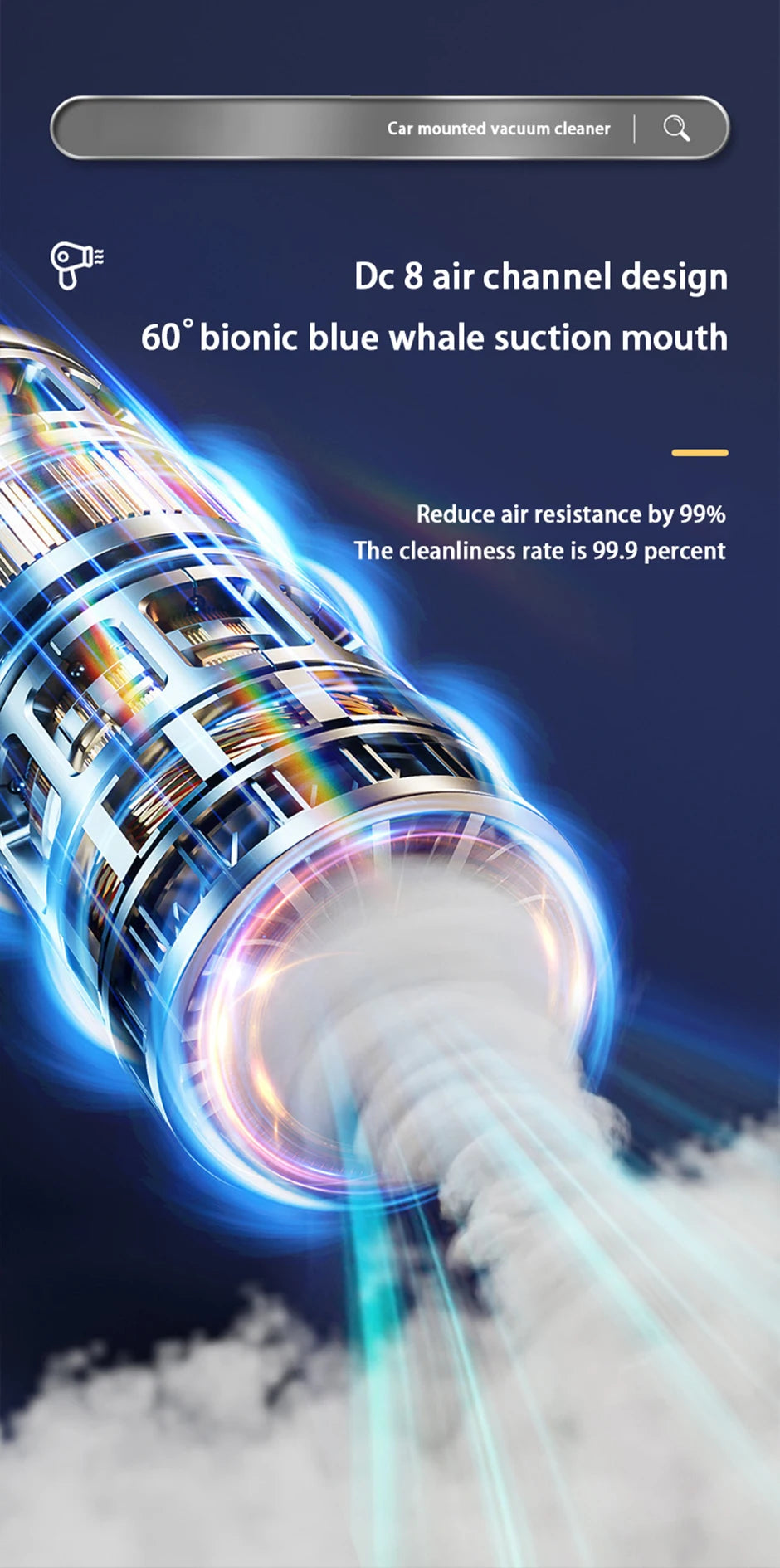 Car Vacuum Cleaner Strong Suction Cleaning