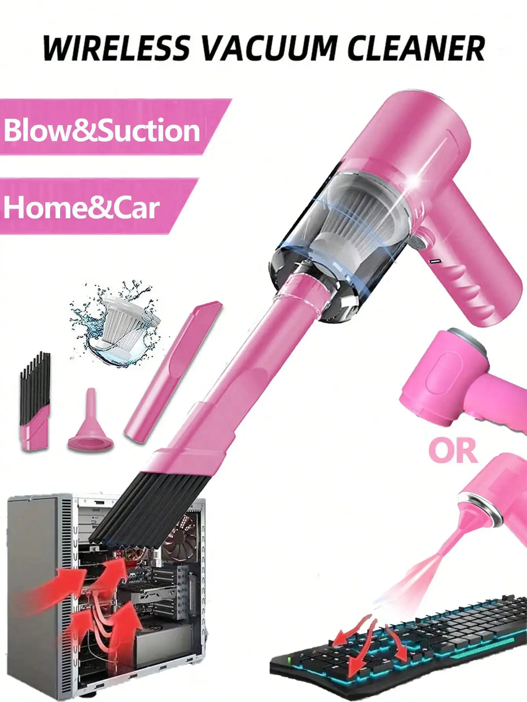Integrated Suction And Blowing Vacuum Combination