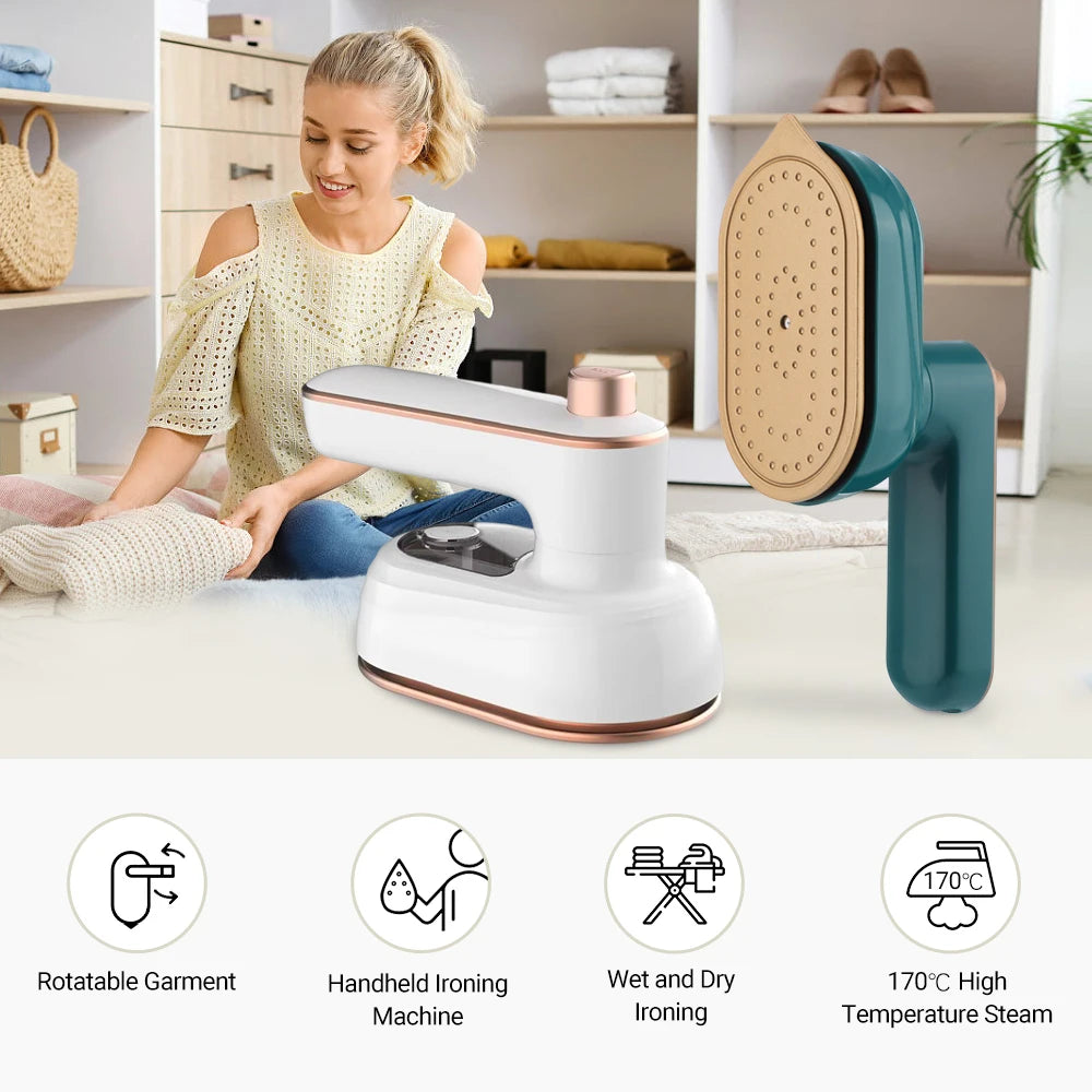 Portable Garment Steamer Rotating Steam