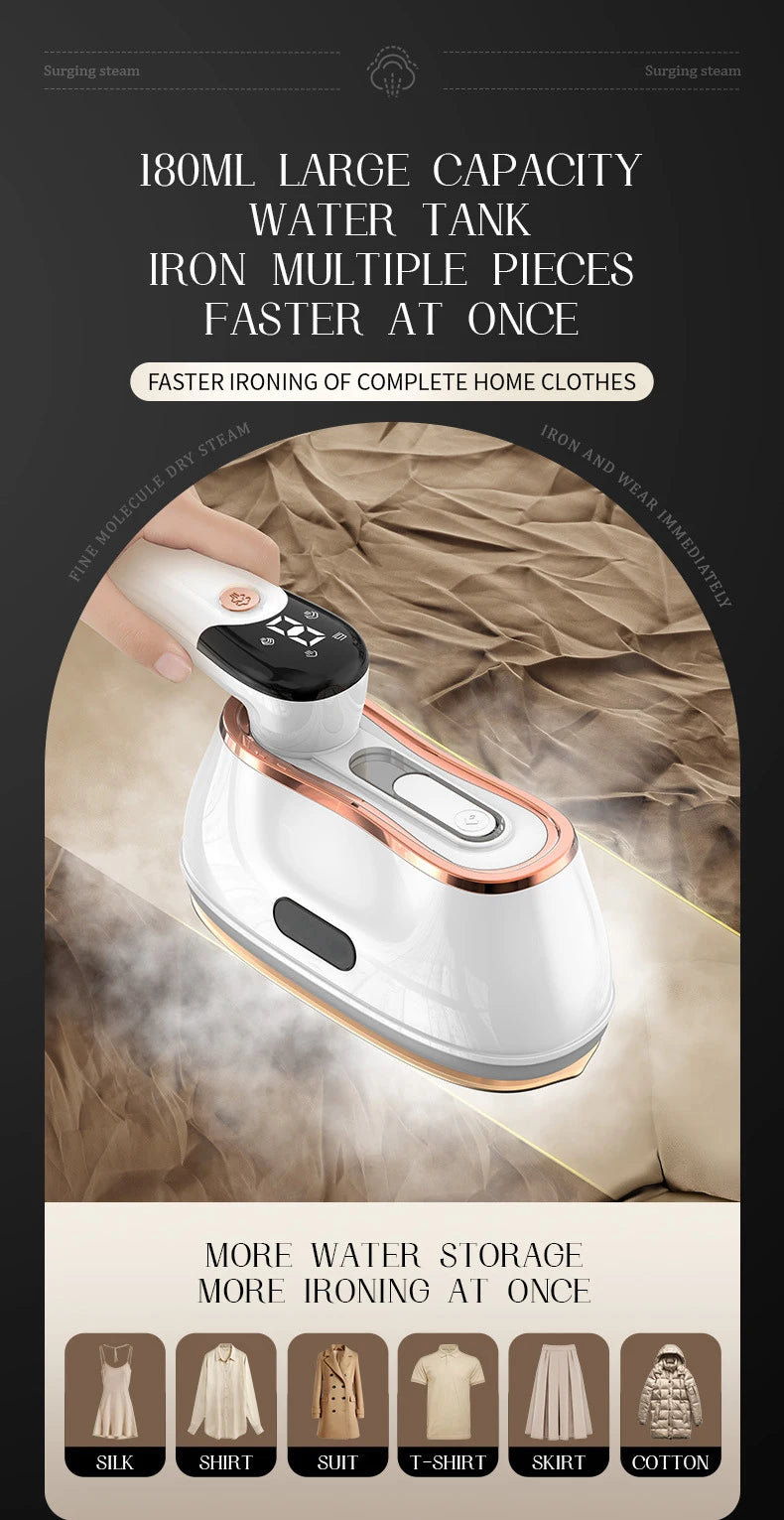 Handheld Steam Iron Foldable Garment Steamer