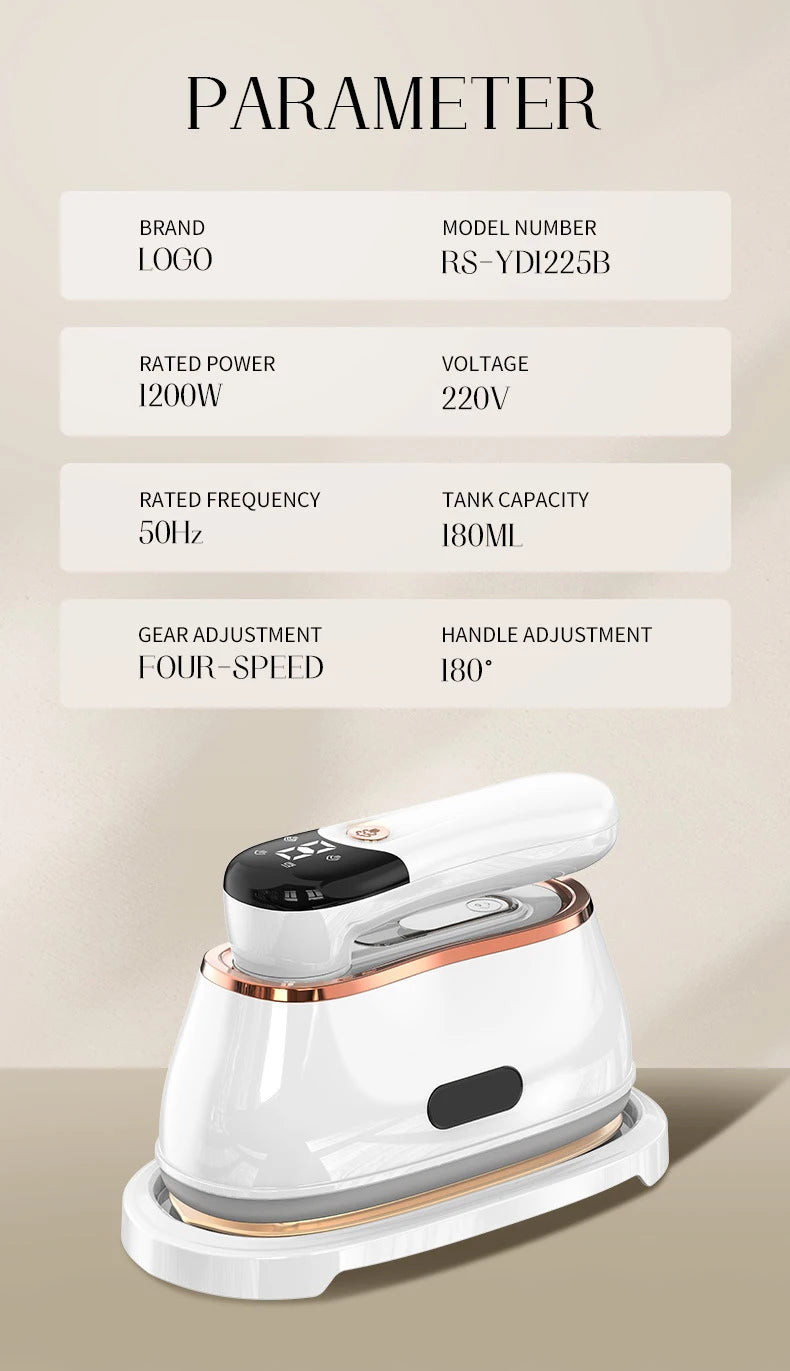 Handheld Steam Iron Foldable Garment Steamer